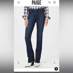 Paige Denim Manhattan Boot Cut Jeans